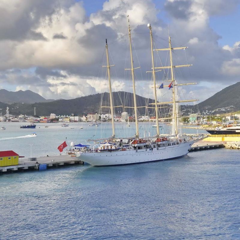 Star Flyer in port at St. Maarten.