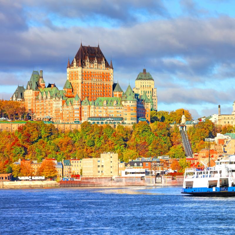 Day 2 of the Canada and New England Fall Foliage adventure on the Seabourn Sojourn with Red Orchid travel. Off to Quebec City!