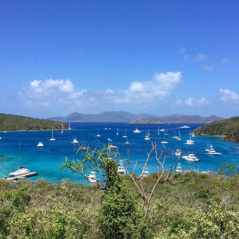 Day 4 of Treasure Islands cruise with Red Orchid Women’s Travel - This famous channel of water named after the famous sailor lies south of Tortola and runs the full length of the island from St John to Virgin Gorda.