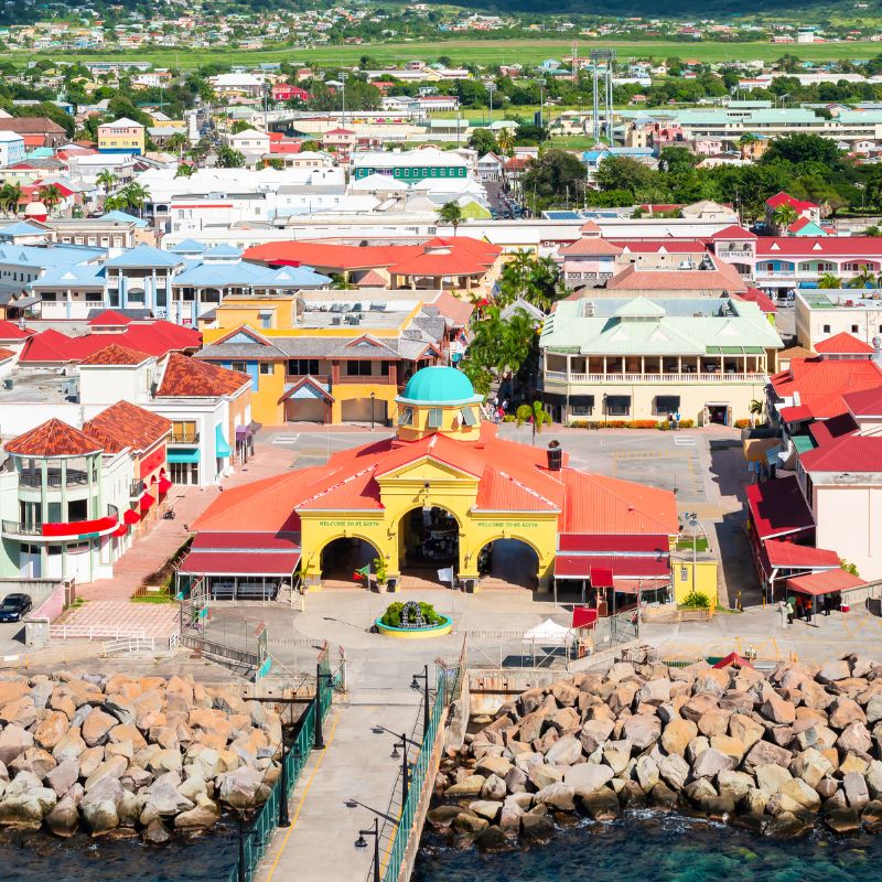 Day 6 of Treasure Islands cruise with Red Orchid Women’s Travel - St. Kitts' was the first successful colony in the British West Indies. Shop in colourful Basseterre, play golf and tour old plantation houses.