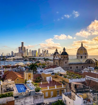 City view of Cartagena.