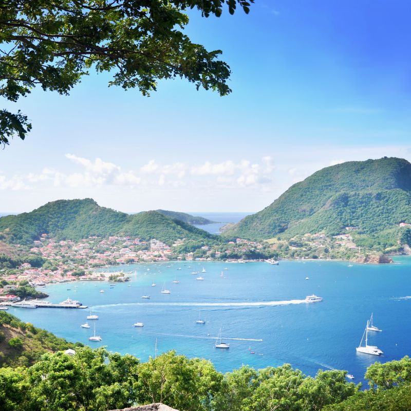 Terre-de-Haut, capital of Les Saintes islands, Guadeloupe.