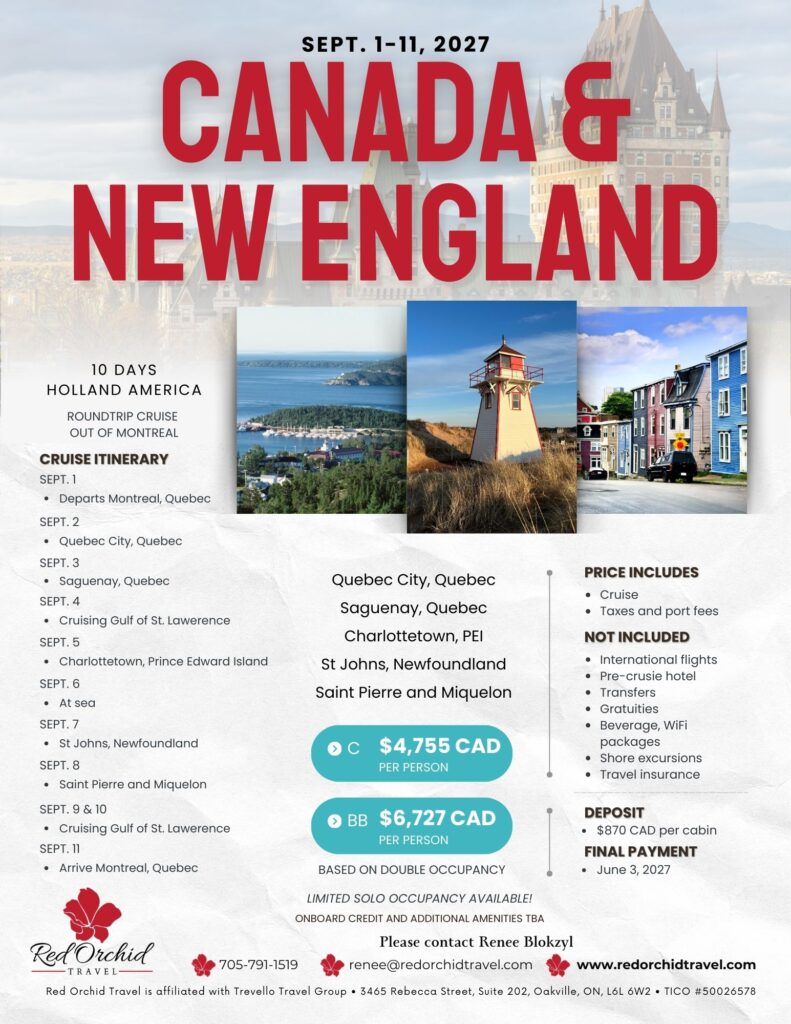 New France and Montreal flyer - Sept. 1-11, 2027