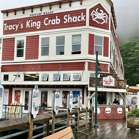 Can't visit Juneau without eating king crab! Most popular place: Tracy’s King Crab Shack.