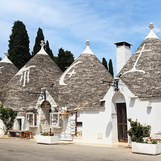 Today, take a tour of an olive oil mill and taste a variety of extra virgin olive oils. Back in Alberobello, enjoy free time to further explore the city on your own.