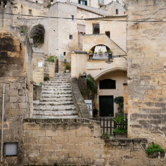 Taste freshly made mozzarella for lunch before continuing south to Matera, whose inimitable scenery has been featured in blockbuster films.