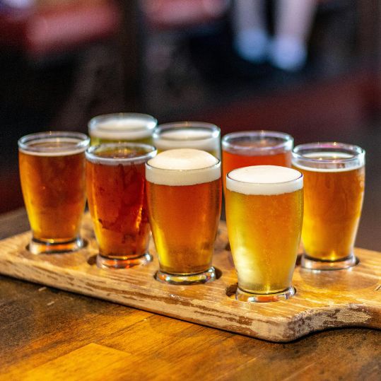 Enjoy a through-the glass tour and afterwards observe the brewery in action through the panoramic glass wall while sampling the finished product with a tasting of four beers.