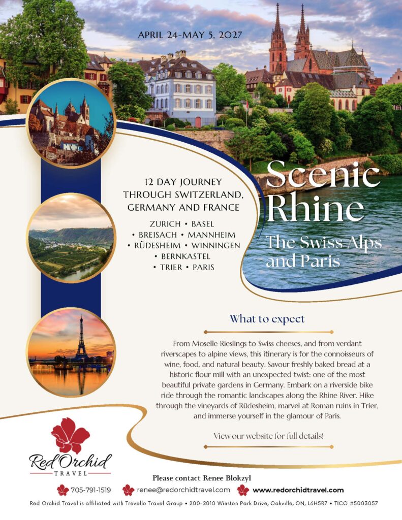 Scenic Rhine - The Swiss Alps and Paris flyer
